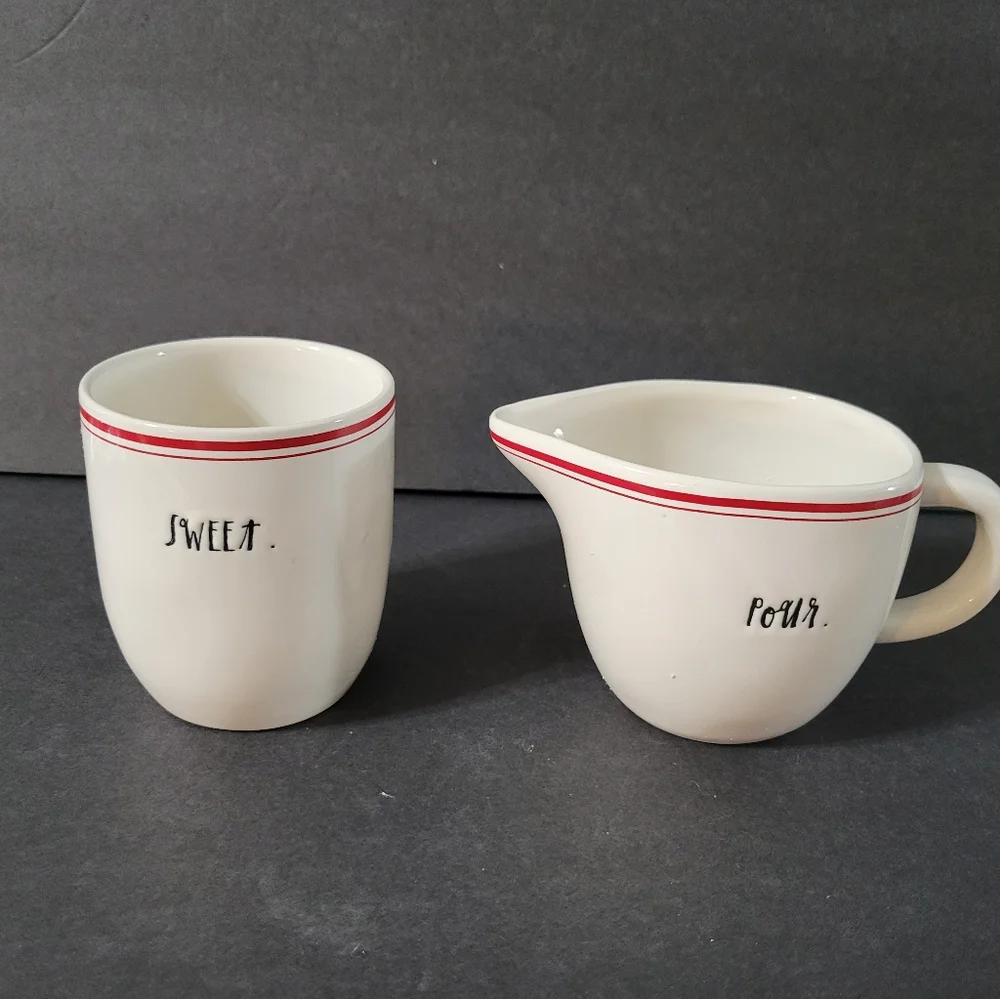 Rae Dunn Artisan Collection Cream and Sugar